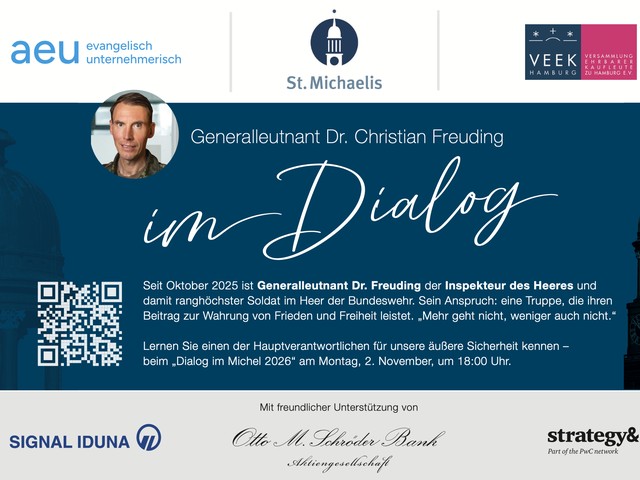 Dialog im Michel mit Generalleutnant Dr. Christian Freuding