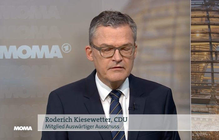 Roderich Kiesewetter Heute im Moma - bald bei uns